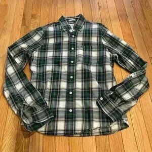Green Plaid Men's Shirt